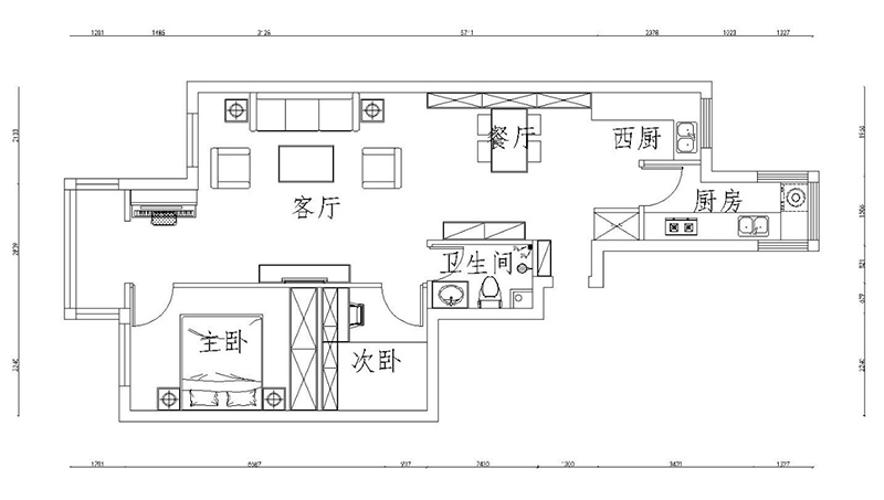 濱河西里現(xiàn)代簡約風格戶型圖裝修效果圖